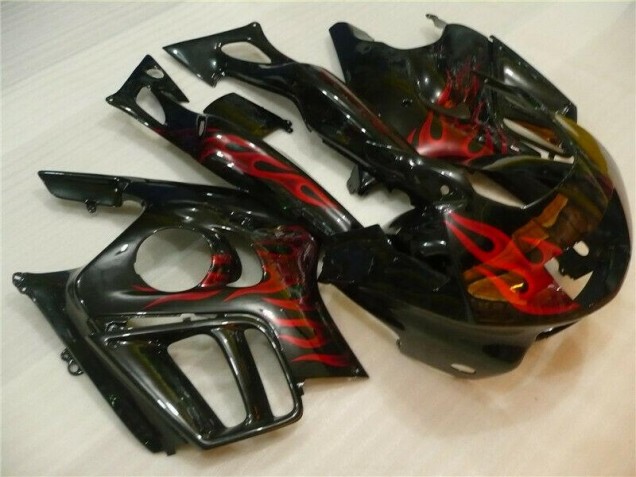 Affordable 1995-1998 Black Red Flame Honda CBR600 F3 Motorcycle Fairing