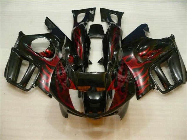 Affordable 1995-1998 Black Red Flame Honda CBR600 F3 Motorcycle Fairing