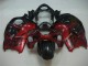 Affordable 1996-2007 Red Black Suzuki GSXR 1300 Hayabusa Motorcycle Fairing Kit