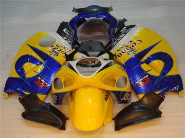 Affordable 1996-2007 Ellow Blue Suzuki GSXR 1300 Hayabusa Bike Fairings