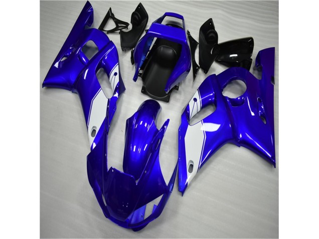 Affordable 1998-2002 White Blue Yamaha YZF R6 Bike Fairings & Bodywork