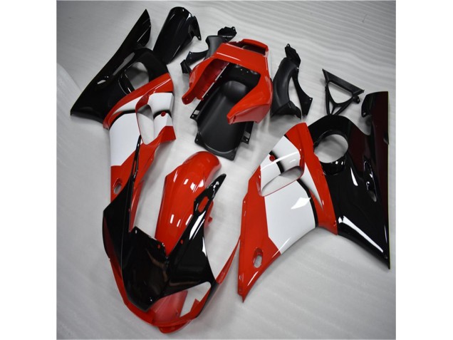 Affordable 1998-2002 Black White Yamaha YZF R6 Motorbike Fairing