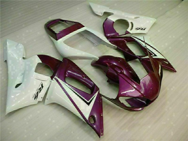 Affordable 1998-2002 Purple White Yamaha YZF R6 Replacement Fairings