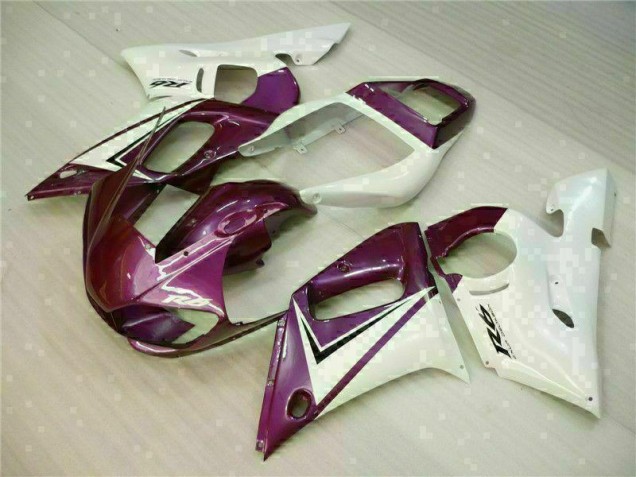 Affordable 1998-2002 Purple White Yamaha YZF R6 Replacement Fairings