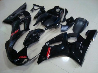 Affordable 1998-2002 Glossy Black Red Decals Yamaha YZF R6 Motorcycle Fairings Kits