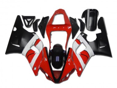 Affordable 2000-2001 Red White Black Yamaha YZF R1 Replacement Fairings