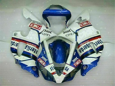 Affordable 2000-2001 Blue White Yamaha YZF R1 Replacement Fairings