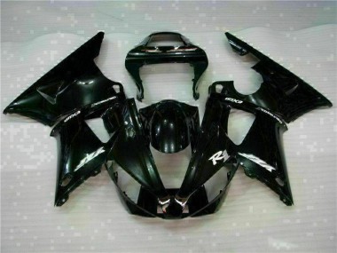 Affordable 2000-2001 Black Yamaha YZF R1 Motorcycle Fairing Kit