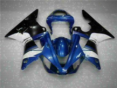 Affordable 2000-2001 Blue Yamaha YZF R1 Bike Fairing Kit