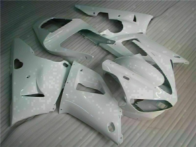 Affordable 2000-2001 White Yamaha YZF R1 Replacement Fairings