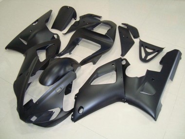 Affordable 2000-2001 Matte Black Yamaha YZF R1 Motorcycle Fairing Kit