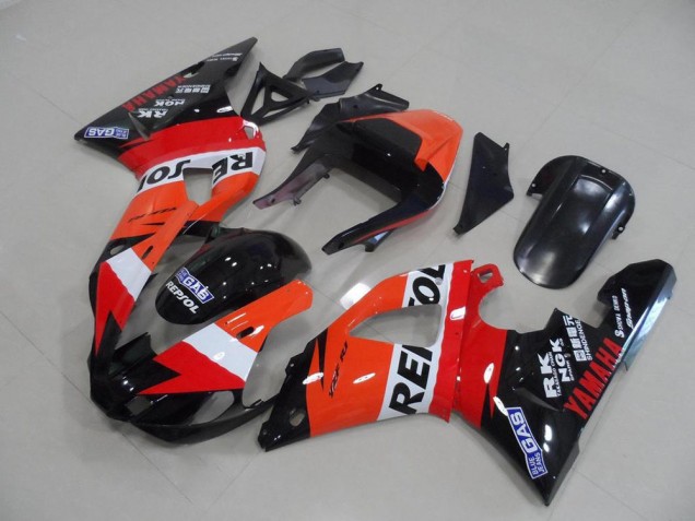 Affordable 2000-2001 Repsol Yamaha YZF R1 Replacement Fairings