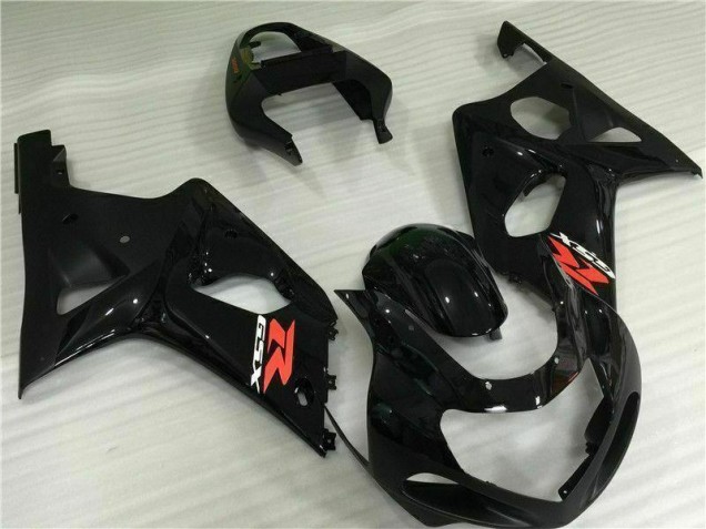 Affordable 2000-2002 Black Suzuki GSXR 1000 Motorcylce Fairings