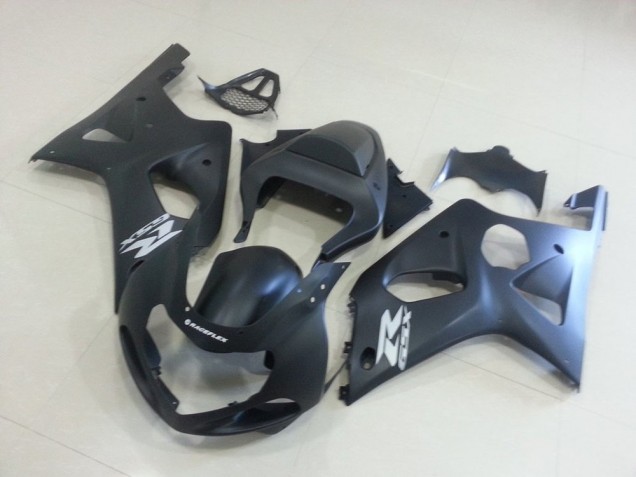 Affordable 2000-2002 Matte Black with Silver Gsxr Suzuki GSXR 1000 Motorcycle Fairings Kit