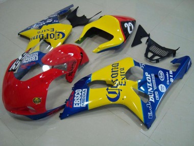 Affordable 2000-2002 Red Yellow Blue Corona Race Suzuki GSXR 1000 Motorbike Fairings