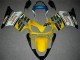 Affordable 2001-2003 Yellow White Honda CBR600 F4i Moto Fairings