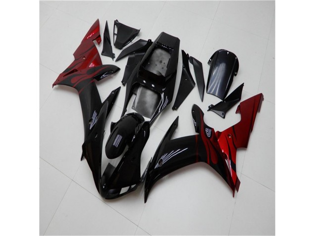 Affordable 2002-2003 Black Red Yamaha YZF R1 Motorcycle Fairing