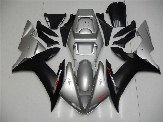 Affordable 2002-2003 Silver Black Yamaha YZF R1 Motorbike Fairings