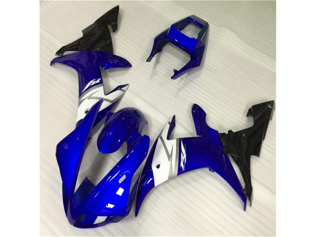 Affordable 2002-2003 Blue White Yamaha YZF R1 Motorcycle Fairing Kits