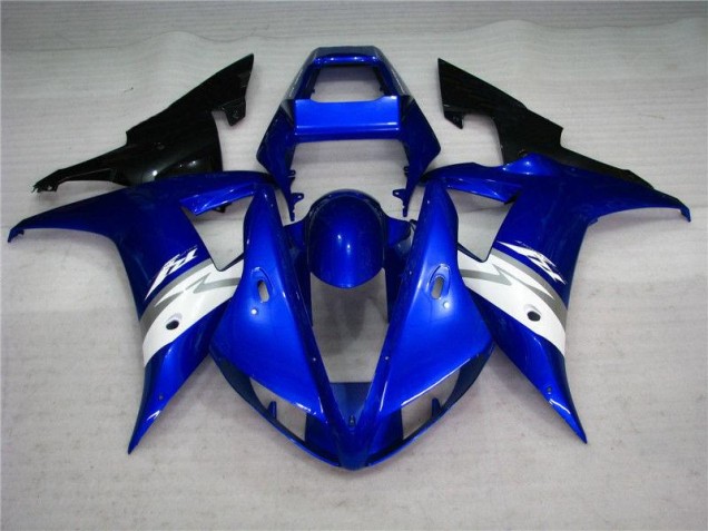 Affordable 2002-2003 Blue White Yamaha YZF R1 Motorcycle Fairing Kits