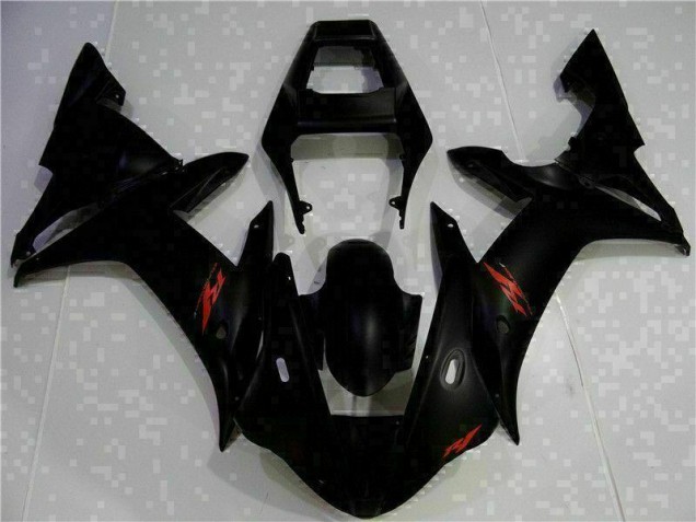 Affordable 2002-2003 Black Yamaha YZF R1 Motorcycle Fairing Kit