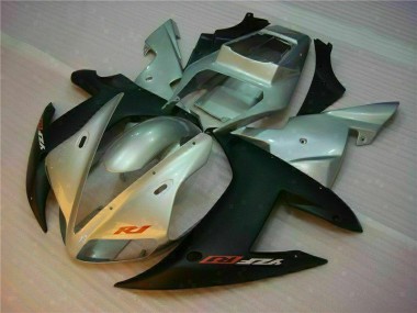 Affordable 2002-2003 Silver Yamaha YZF R1 Replacement Motorcycle Fairings