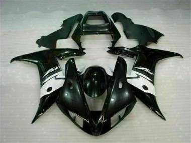 Affordable 2002-2003 Black Yamaha YZF R1 Motorcycle Fairings Kit