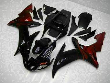 Affordable 2002-2003 Black Yamaha YZF R1 Motorcycle Fairings