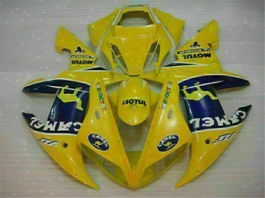 Affordable 2002-2003 Yellow Yamaha YZF R1 Motorcycle Fairing Kit