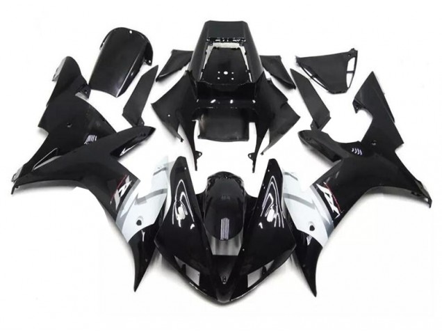 Affordable 2002-2003 Black White Yamaha YZF R1 Motor Bike Fairings