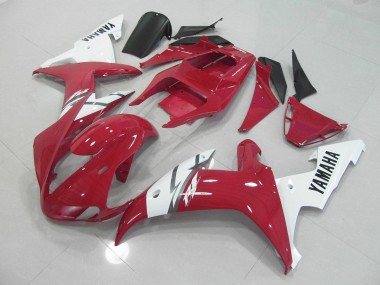 Affordable 2002-2003 Red White Yamaha YZF R1 Bike Fairings