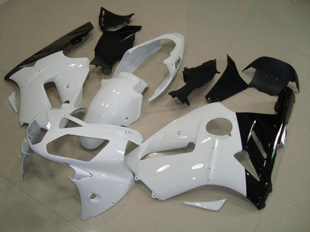 Affordable 2002-2006 White Black Kawasaki ZX12R Motorcylce Fairings