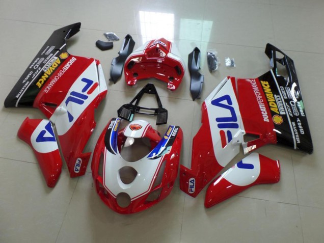 Affordable 2003-2004 Red Fila Ducati 749 999 Bike Fairings