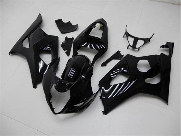 Affordable 2003-2004 Glossy Black Suzuki GSXR 1000 Motorcycle Fairings Kits