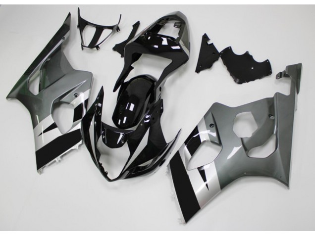 Affordable 2003-2004 Black Grey Suzuki GSXR 1000 Moto Fairings