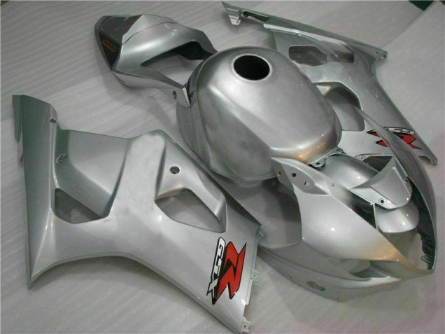 Affordable 2003-2004 Silver Suzuki GSXR 1000 Bike Fairings