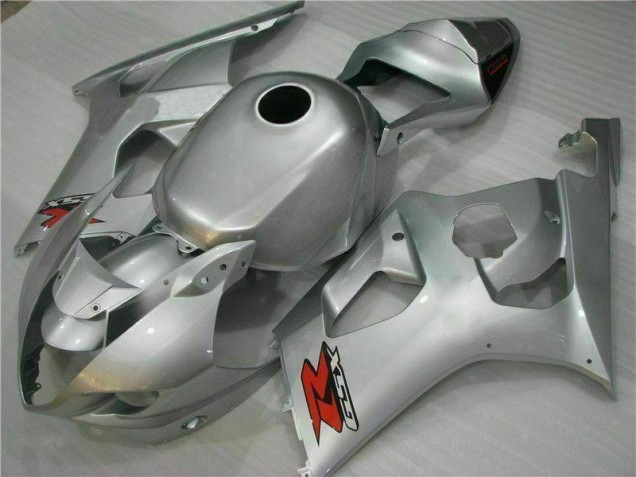 Affordable 2003-2004 Silver Suzuki GSXR 1000 Bike Fairings