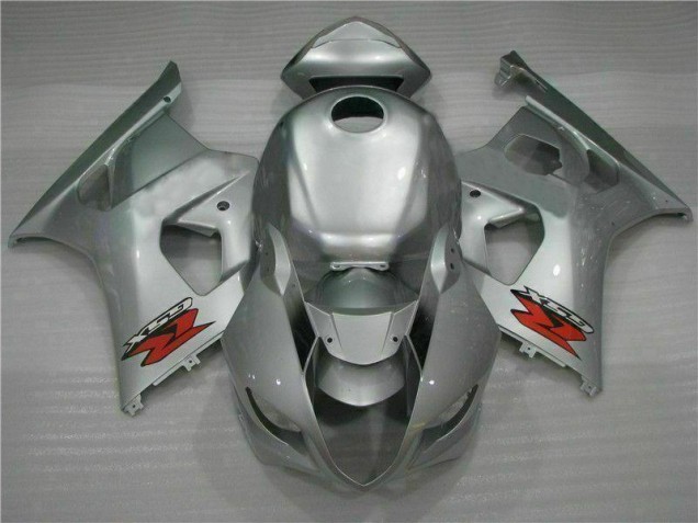 Affordable 2003-2004 Silver Suzuki GSXR 1000 Bike Fairings