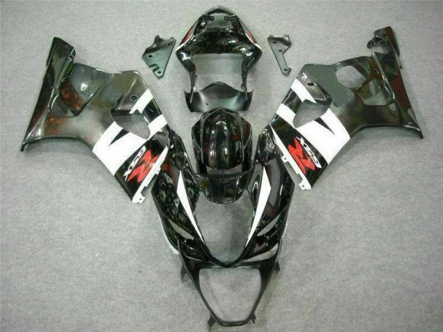 Affordable 2003-2004 White Black Suzuki GSXR 1000 Motorcycle Replacement Fairings