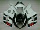 Affordable 2003-2004 White Black Suzuki GSXR 1000 Motorcyle Fairings