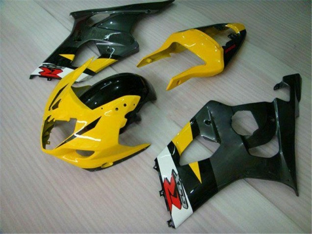 Affordable 2003-2004 Yellow Black Suzuki GSXR 1000 Motorcycle Fairings Kit