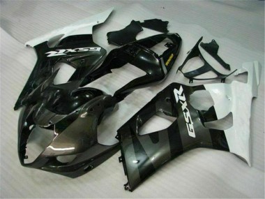 Affordable 2003-2004 White Black Suzuki GSXR 1000 Bike Fairing