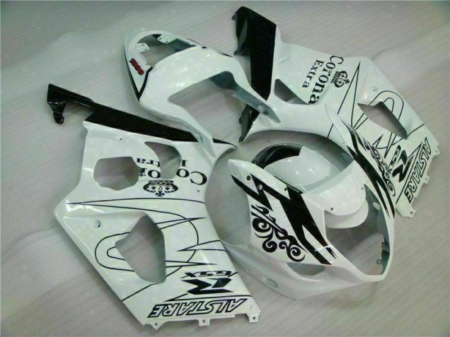 Affordable 2003-2004 White Suzuki GSXR 1000 Motor Bike Fairings