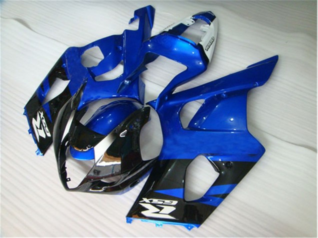 Affordable 2003-2004 Black Blue Suzuki GSXR 1000 Motorcycle Fairings Kits & Bodywork