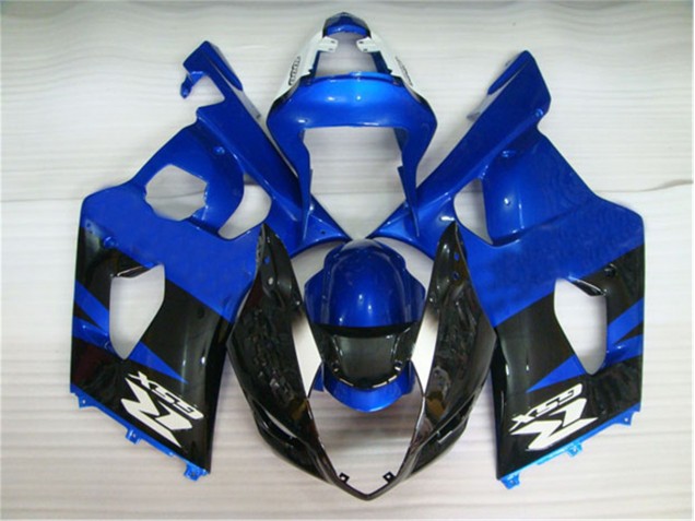 Affordable 2003-2004 Black Blue Suzuki GSXR 1000 Motorcycle Fairings Kits & Bodywork