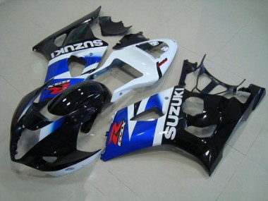 Affordable 2003-2004 Black Blue White Suzuki GSXR 1000 Motorcycle Fairing Kit