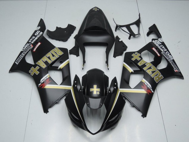 Affordable 2003-2004 Matte Black Rizla Suzuki GSXR 1000 Motorbike Fairing