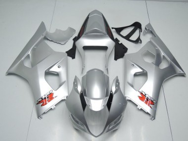 Affordable 2003-2004 Silver OEM Style Suzuki GSXR 1000 Motorbike Fairing Kits