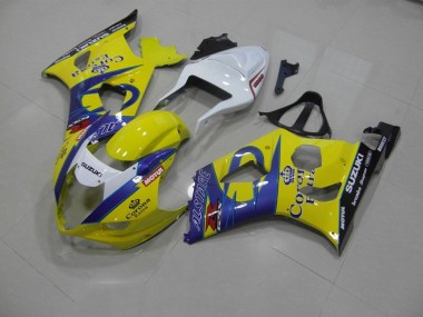 Affordable 2003-2004 Yellow Corona Suzuki GSXR 1000 Bike Fairing