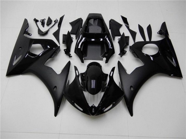 Affordable 2003-2005 Glossy Matte Black Yamaha YZF R6 Motor Fairings